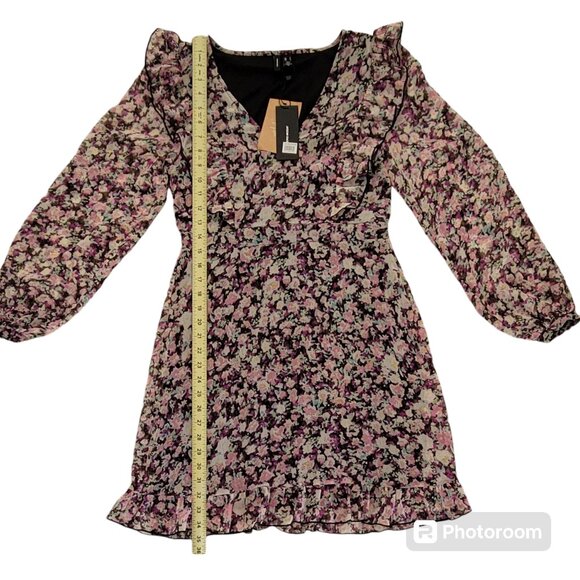 Vero Moda Vmina Inga Ditzy Floral Short Babydoll Ruffle Dress Nordstrom NEW - Picture 8 of 16